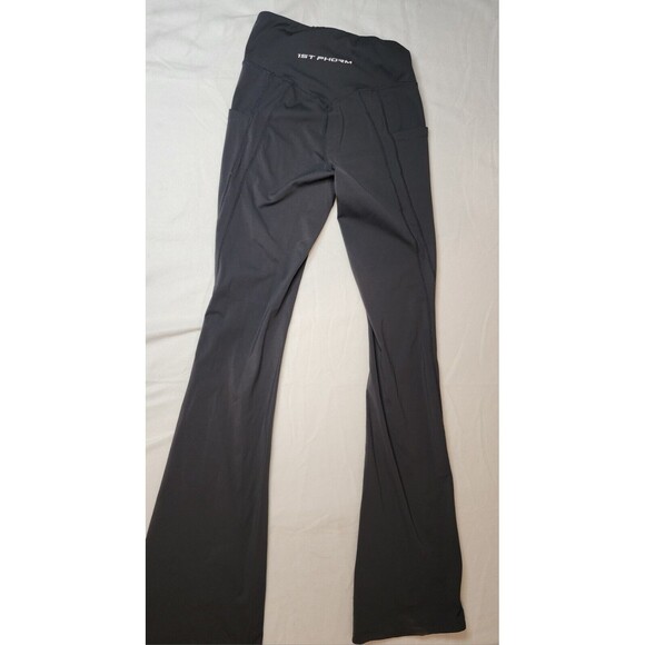 1st Phorm #IAM1STPHORM Gray Leggings Flare Stretch Approx Size Small Tall - Picture 2 of 4